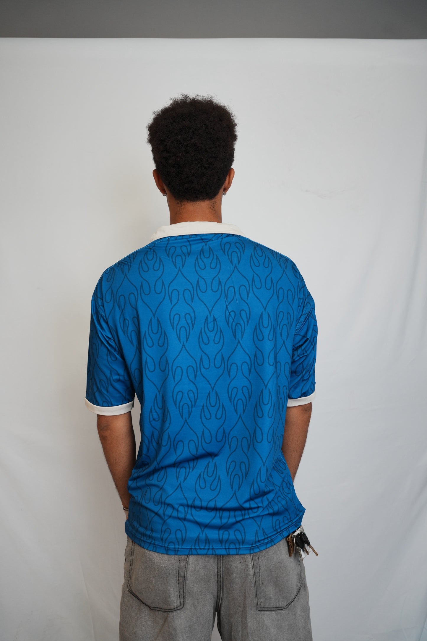 Japan Blue Football Polo