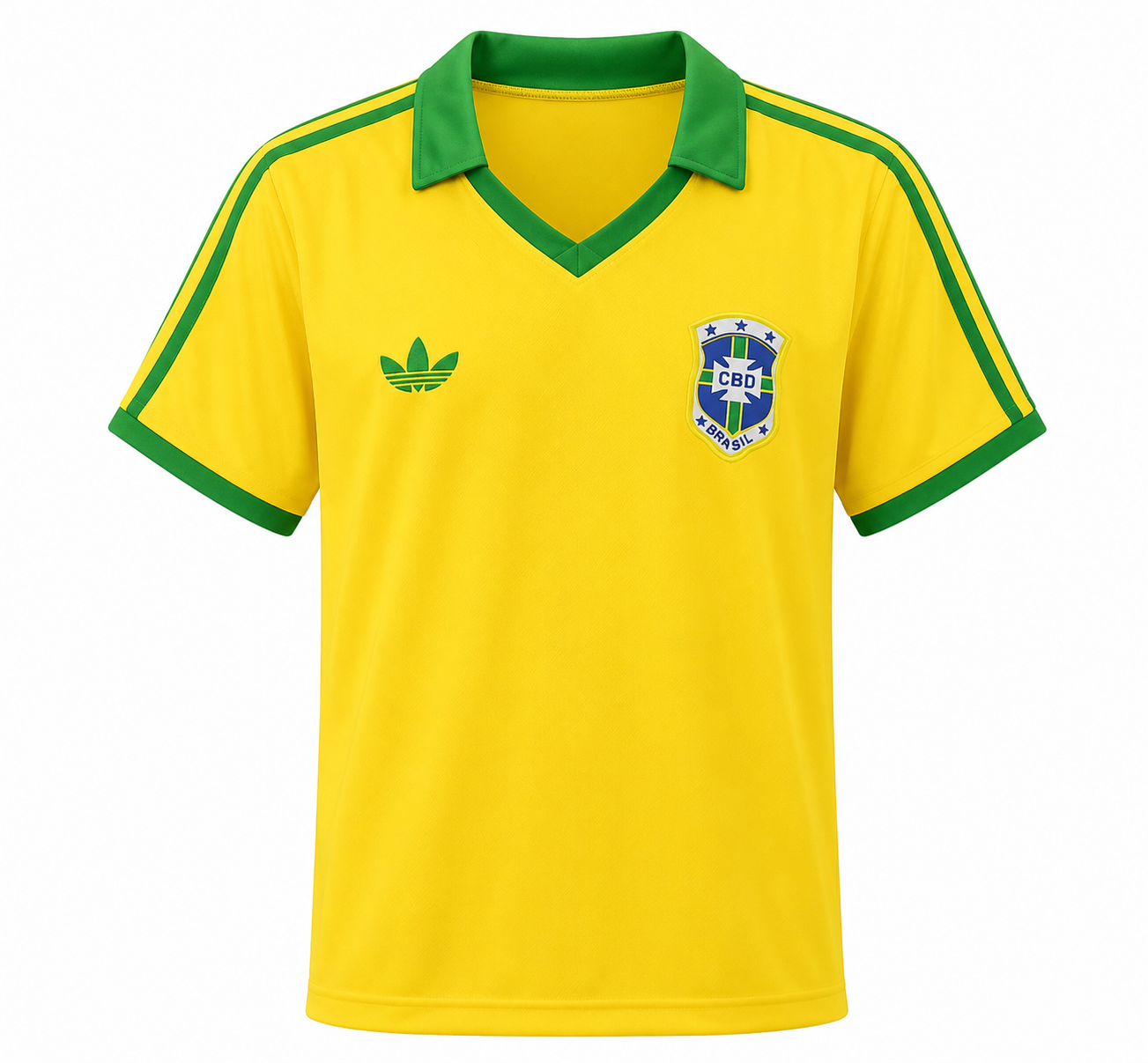 Brazil 1977 Yellow Home Jersey Retro - Offside NY