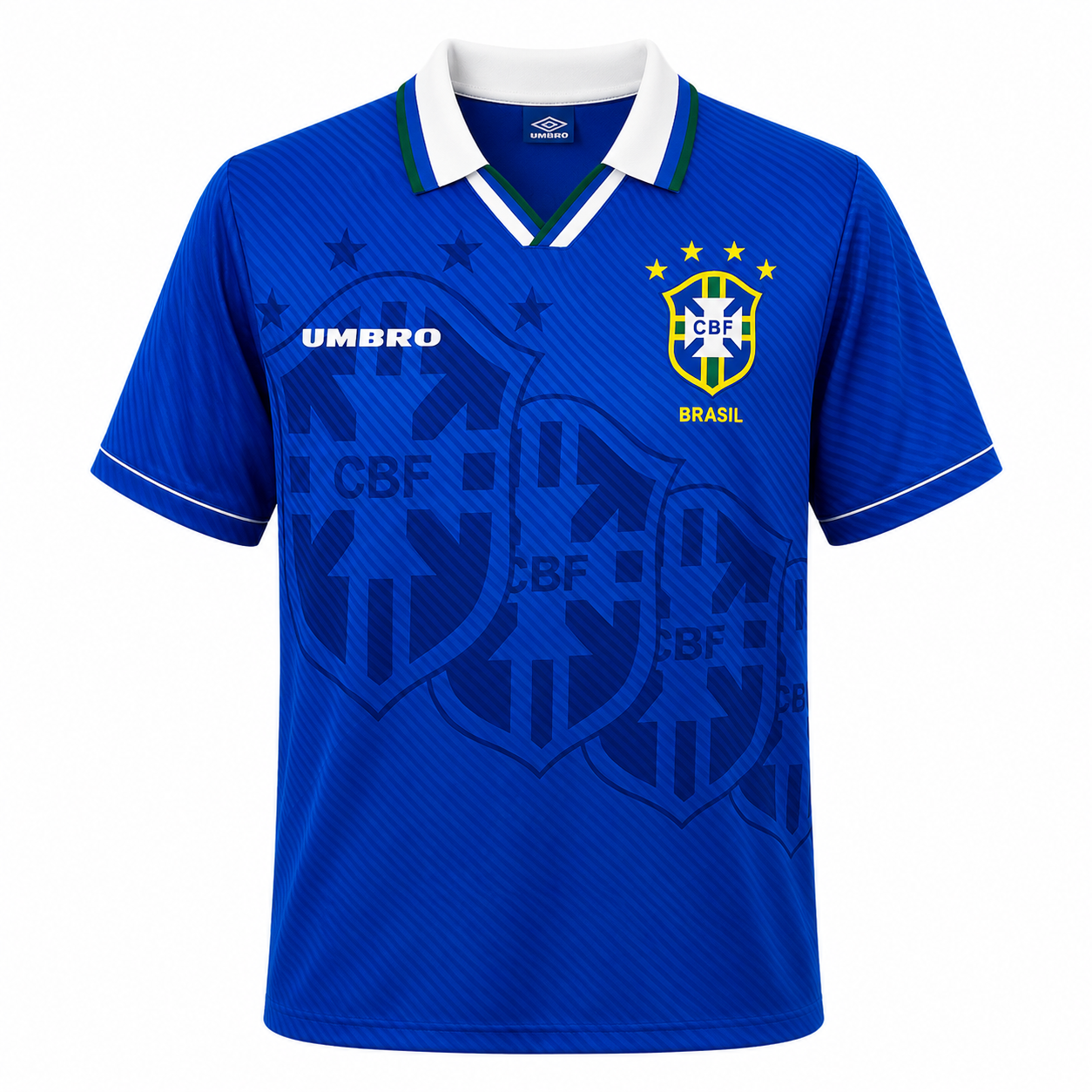 Brazil 1996 Blue Away Jersey Retro - Offside NY