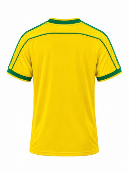 Brazil 1998 Yellow Home Jersey