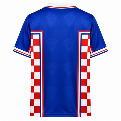 Croatia 1998 Blue Away Jersey