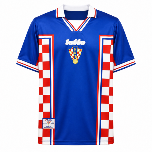 Croatia 1998 Blue Away Jersey France 98 - Offside NY