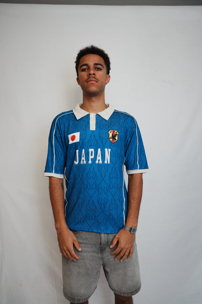 Japan Blue Football Polo