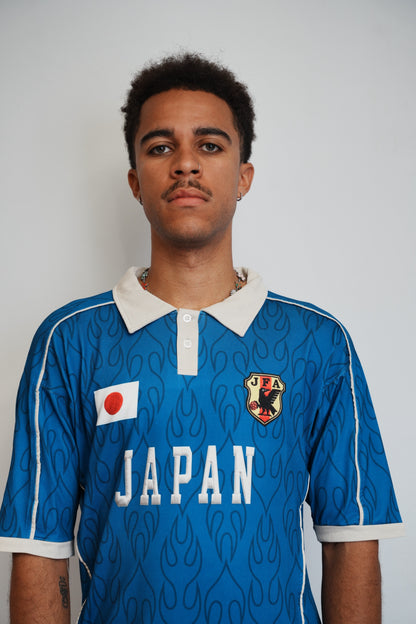 Japan Blue Football Polo