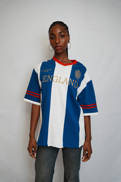 England Striped Crewneck