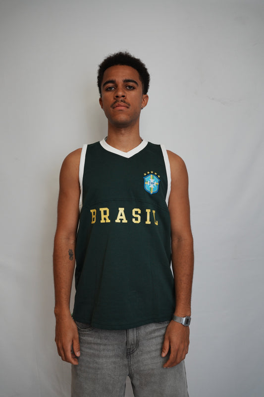 Brasil Green Football Tank Top - Offside NY