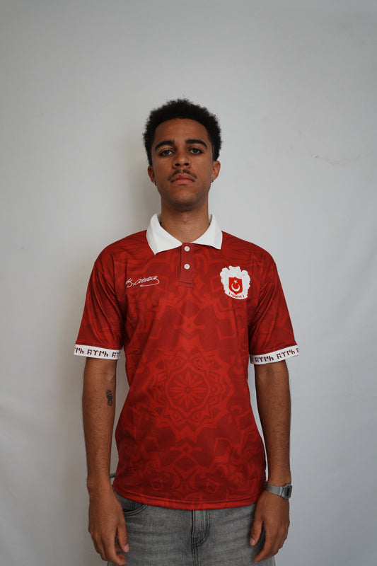 Turkiye Signature Red Polo Football Shirt - Offside NY