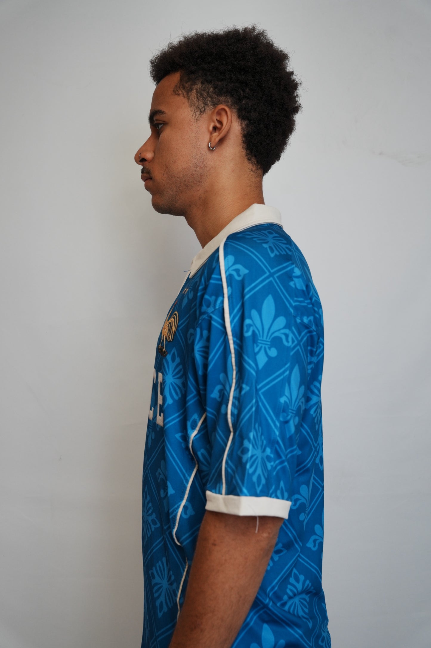 France Blue Football Polo