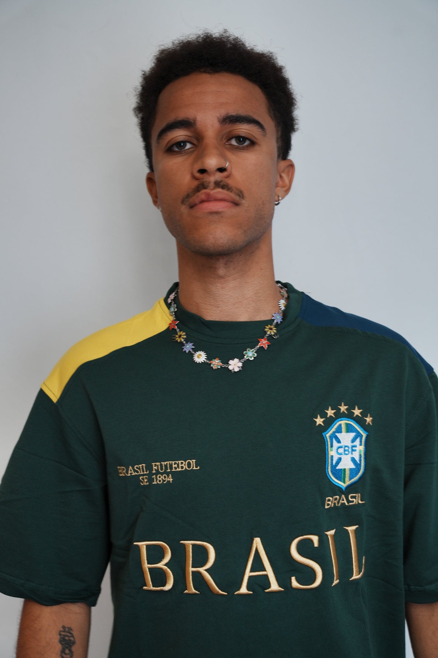 Brazil Green Crewneck Football Sweatshirt - Offside NY
