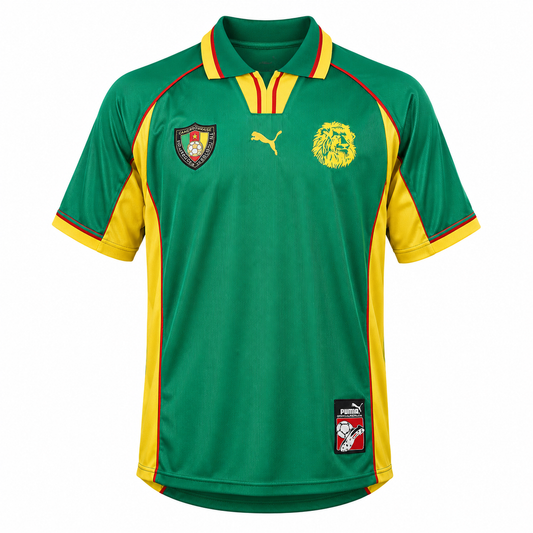 Cameroon 1998 Green Home Jersey France 98 - Offside NY