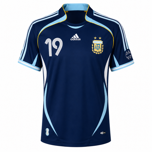 Argentina 2006 Messi 19 Away Jersey