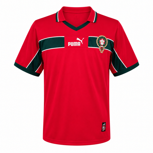 Morocco 1998 Red Away Jersey